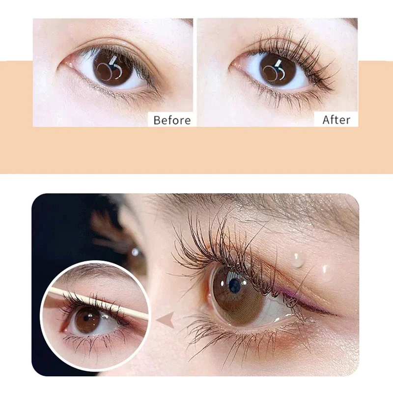 Curling engrossar rímel 1 pçs alongar de longa duração sem manchas à prova dwaterproof água secagem rápida maquiagem natural fina cabeça da escova fácil de desenhar