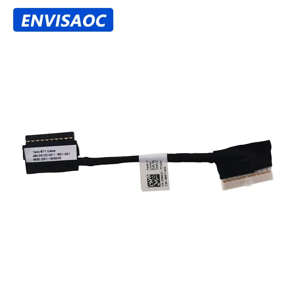 Cabo do cabo flexível da bateria para a linha do conector do cabo da bateria do portátil de dell latitude 3480 3580 e3480 e3580 substitui 058gjc 450.0a102. 0011