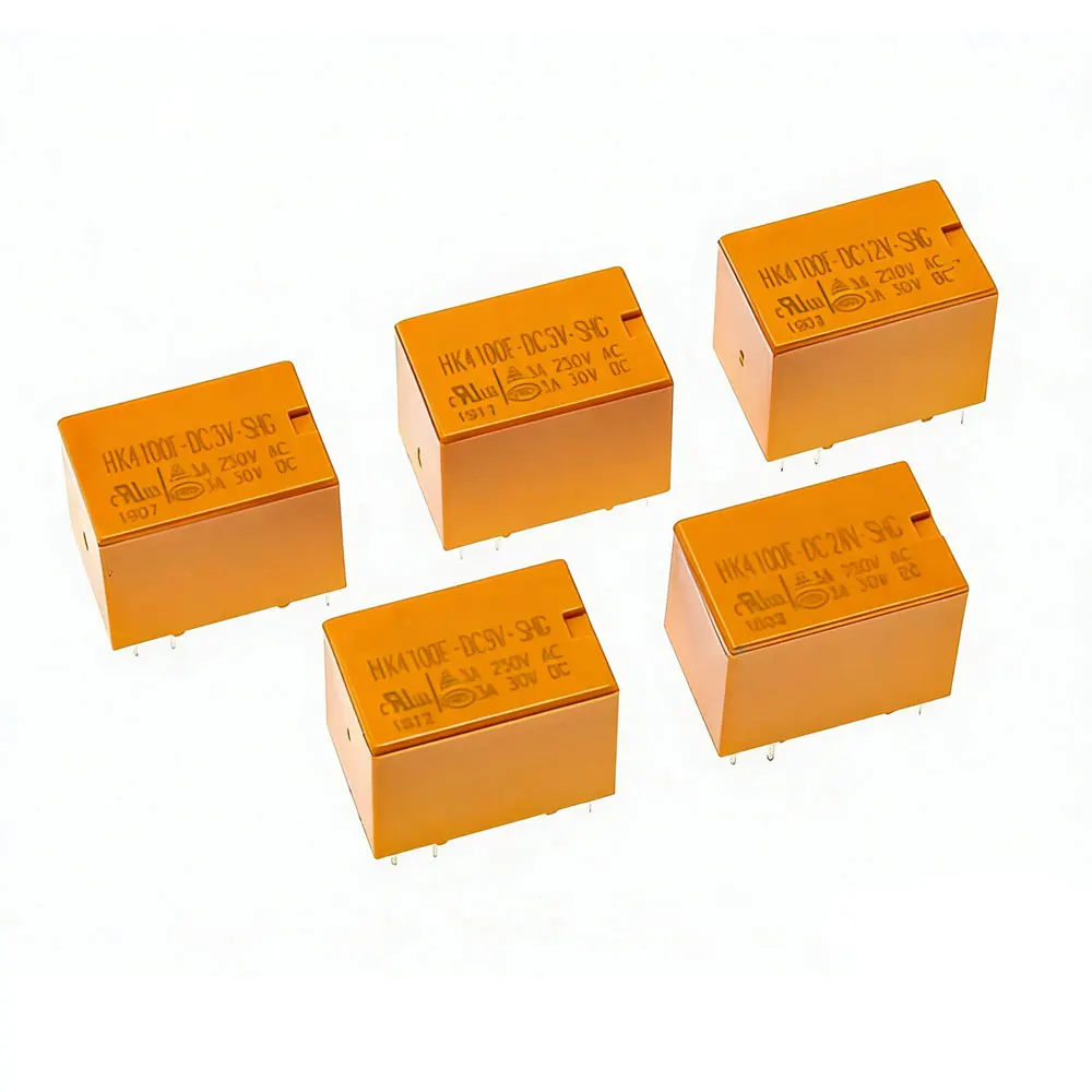 5Pcs   HK4100F Relay DC 3V/5V/9V/12V/24V 6 Pin 3A Power Relay Module HK4100F-DC12V-SHG DC5V-SHG