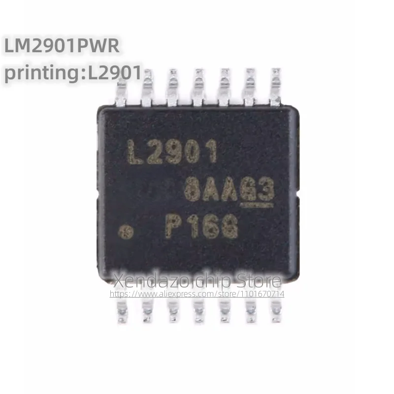 10pcs/lot LM2901PWR printing L2901 TSSOP-14 package Original genuine Four channel differential voltage comparator chip