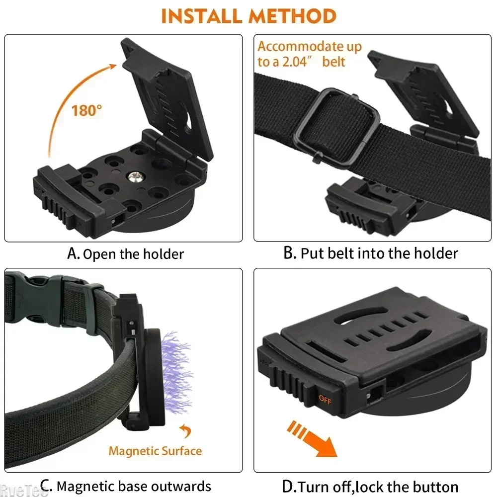 Magnetic Master Tool Holster คลิปหนีบเข็มขัดค้อนไขควงผู้ถือแฮนด์ฟรีประแจปรับเครื่องมือแม่เหล็กอุปกรณ์จัดเก็บข้อมูล