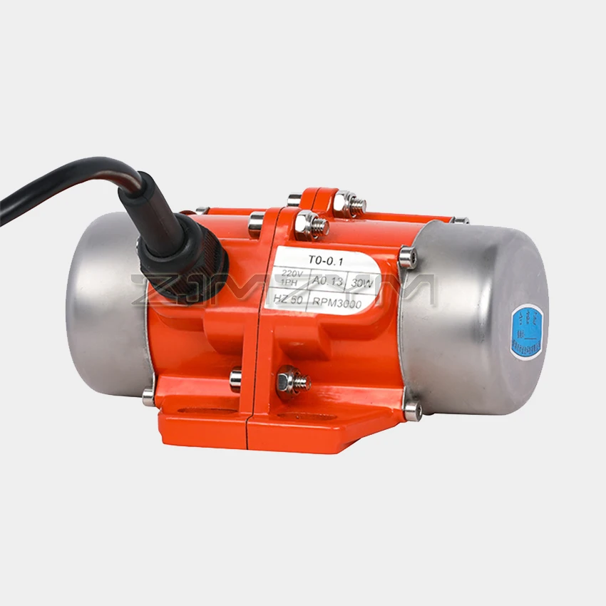 220V 380V Small High Frequency Vibration Motor 3000rpm Pure Copper Vibrator 30W/40W/50W/60W Adjustable Vibration Power Motor