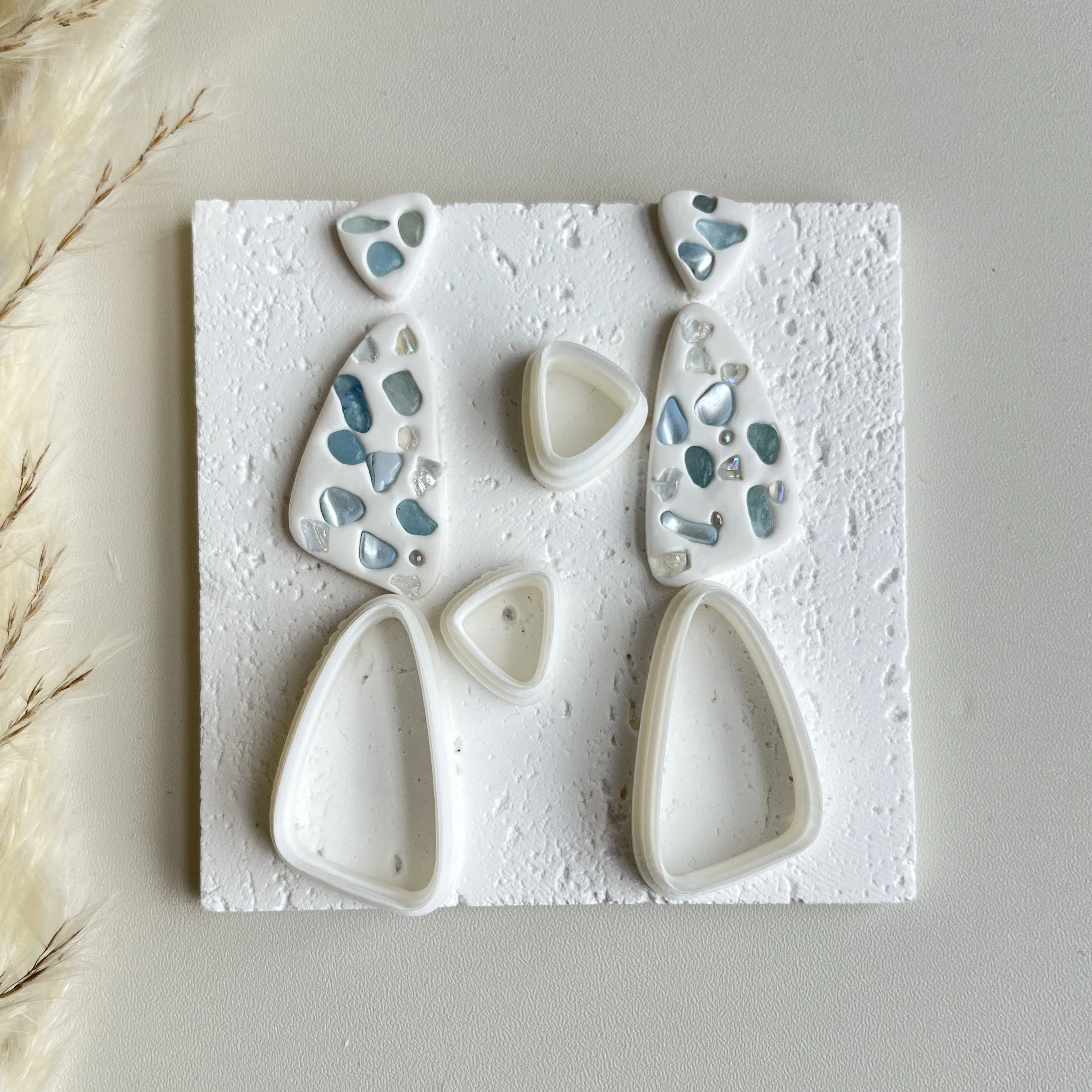 Weiche Keramik Polymer Clay Cutter Unregelmäßige Geometrische Form Formen DIY INS Ohrring Anhänger Schmuck Polymer Clay Schneiden Werkzeuge – Detail 4