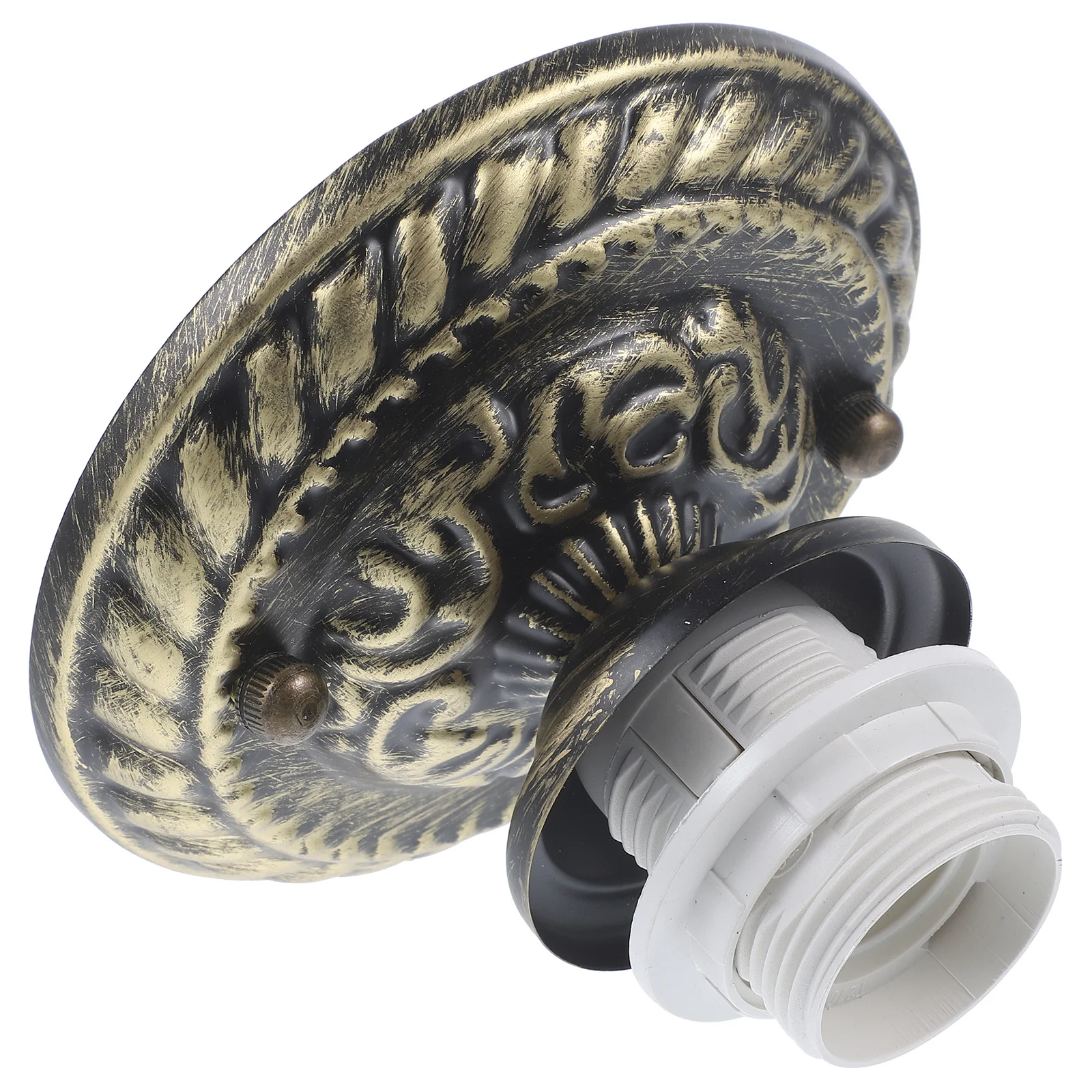 

Vintage Threaded Ceiling Lamp Base E27 Light Socket Bulb Holder Lamp Converter for Garage Workshop Carport Light Base