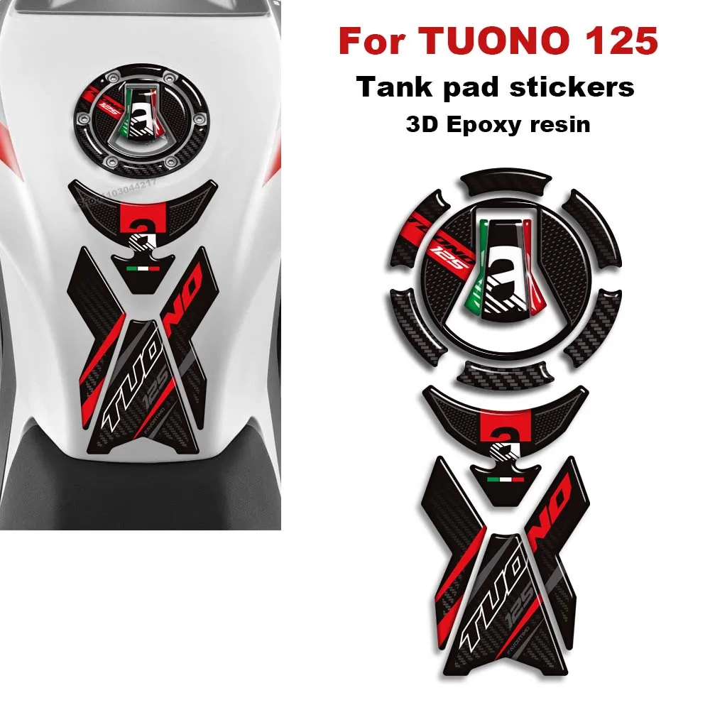 

For Aprilia TUONO 125 3D Epoxy Resin Motorcycle Tank Pad Protection Sticker New Decorative Decal