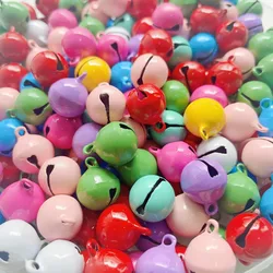 30/50pcs Bell Keychain Pendant Candy Color Keyring Charms For DIY Jewlery Making Bracelet Necklace Earrings Pendant Accessories