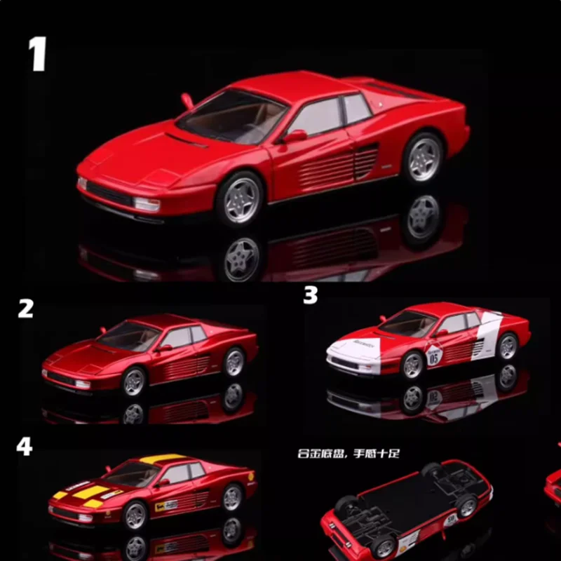 

Модель Hone, литая под давлением, масштаб 1:64, Testarossa F110, имитация сплава, модель автомобиля, коллекция украшений, праздничный подарок, дисплей