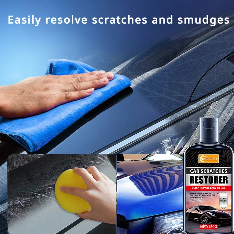 كريم إصلاح خدوش الطلاء العالمي 120 مل، كريم تلميع الإصلاح العميق، مصمم خصيصًا لإزالة خدوش السيارة بدون #4