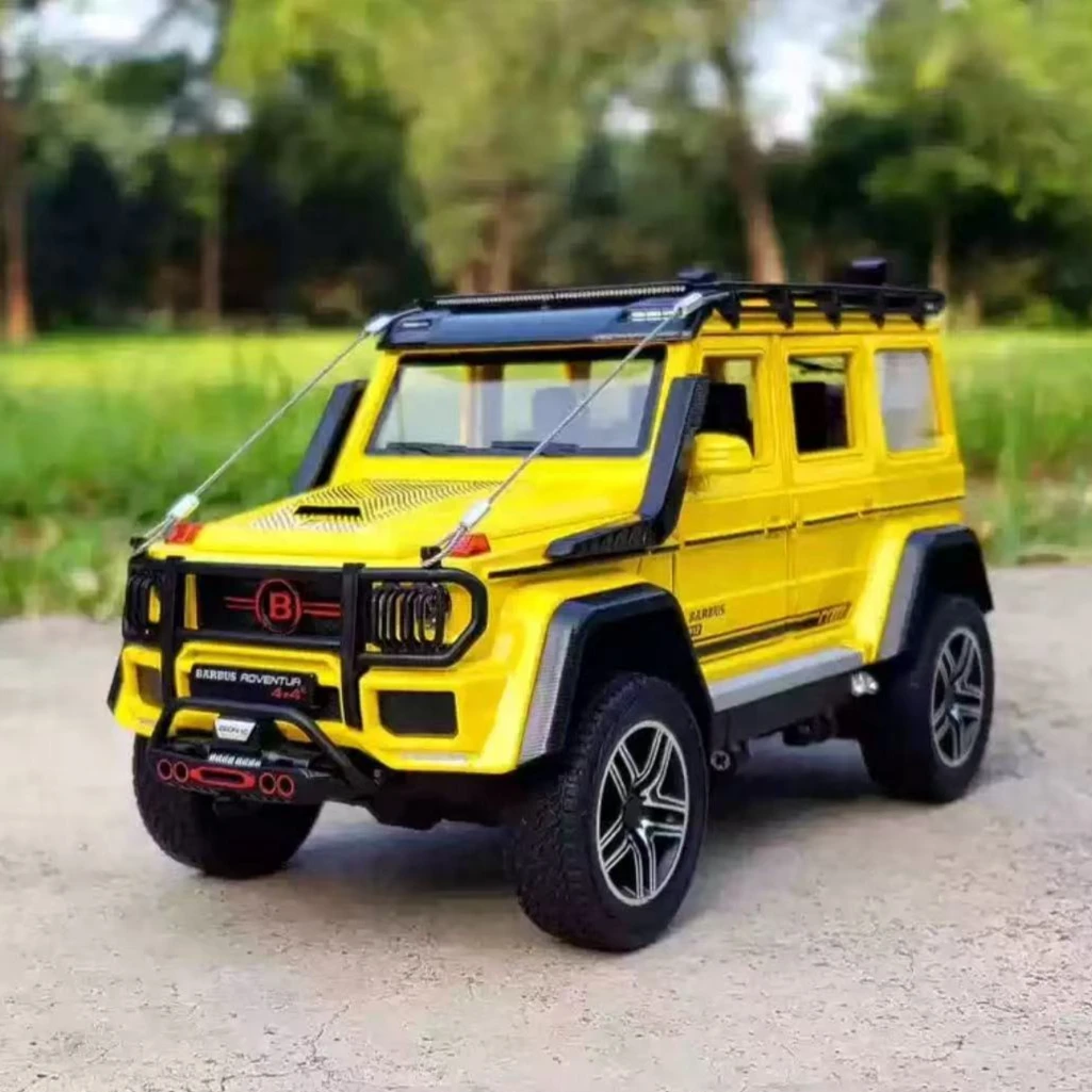 1/24  G550 Adventure Edition Simulation Diecast Alloy Model Car Sound & Light Pull Back Collection Gifts For Boyfriend