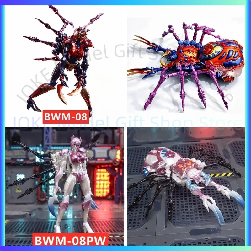 

[IN STOCK Again] TA TransArt Toys BWM-08 BWM08 BWM-08PW Pink METAL Blackarachnid Beast Wars BW Two Forms Spider Figure