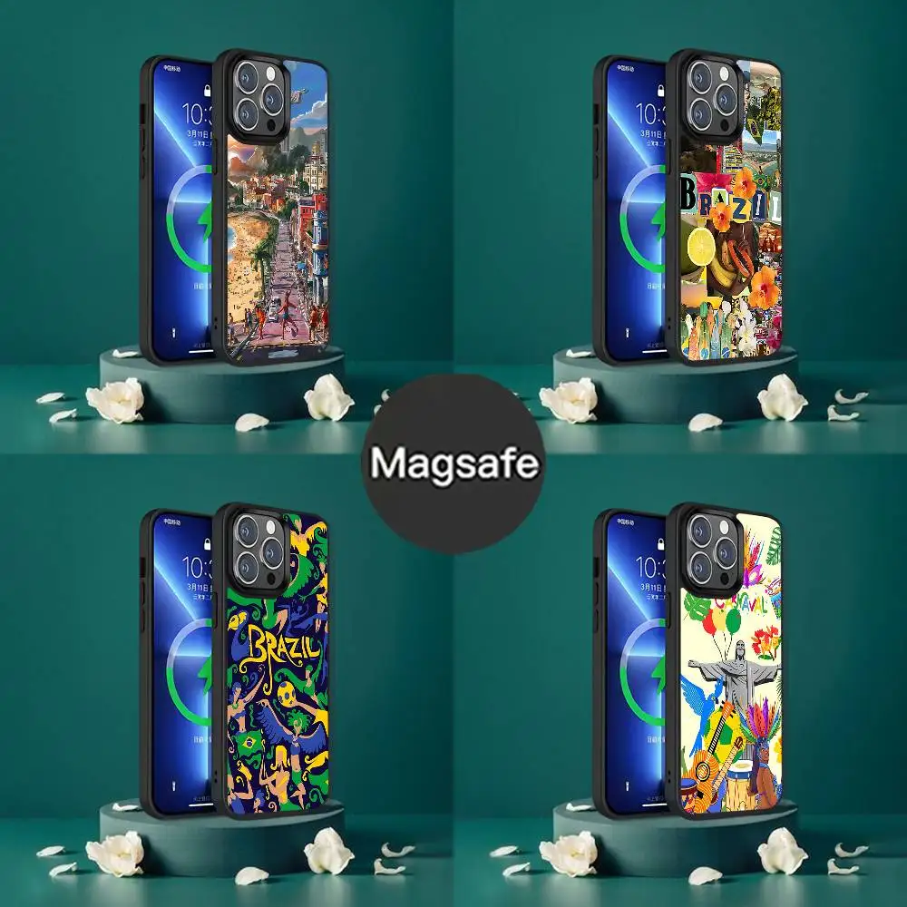

Rio de Janeiro-Brazi Phone Case For iPhone 17,16,15,14,13,12,11,Pro,Max,Plus,Mini,SE4,E Magnetic Magsafe Wireless Charging