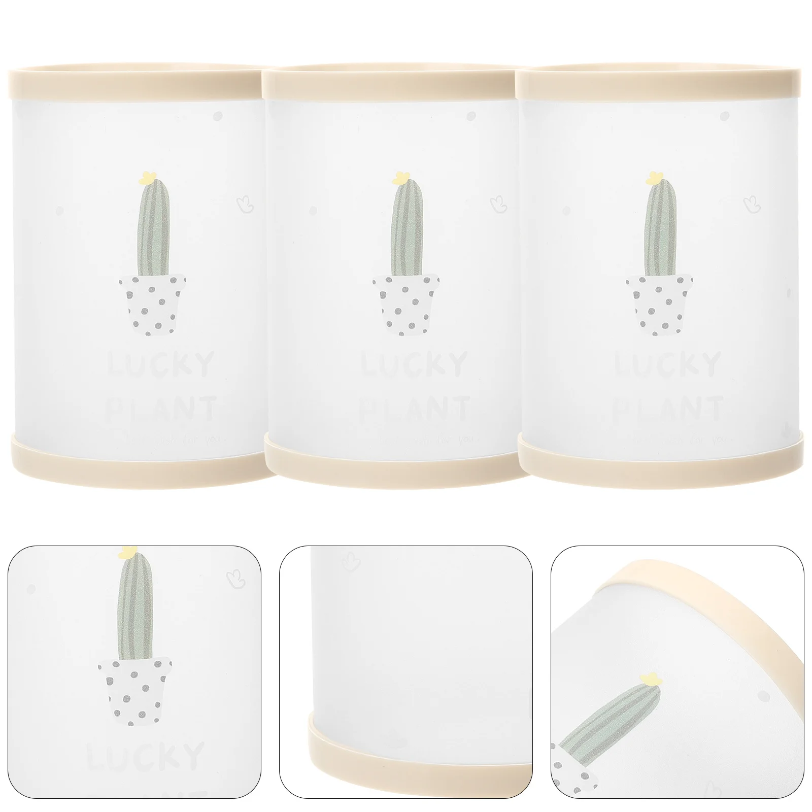 

6pcs Pen Holder Stationery Box Diy Assembly Plastic Desktop Organizer For Makeup Brushes Pens Kids Student Storage