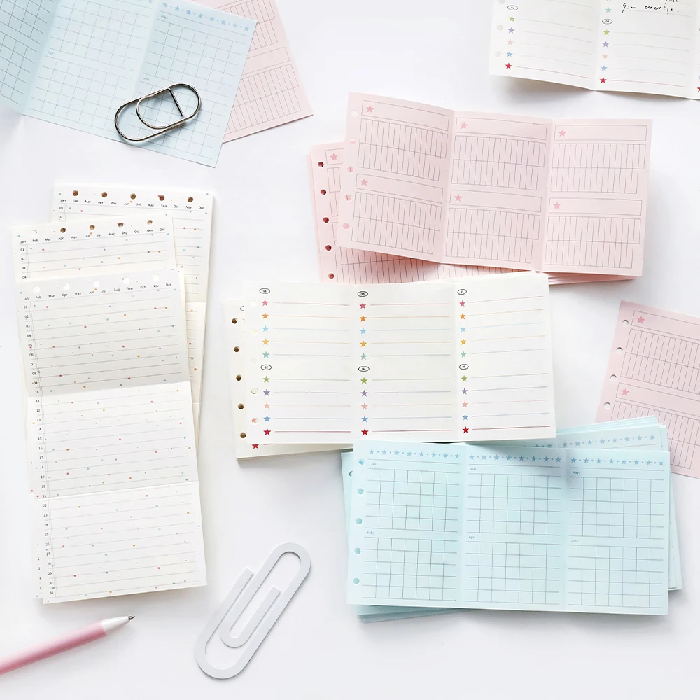 

40PC Memo series loose leaf replacement M5 inner page Korean ins hand account storage accessories inner page