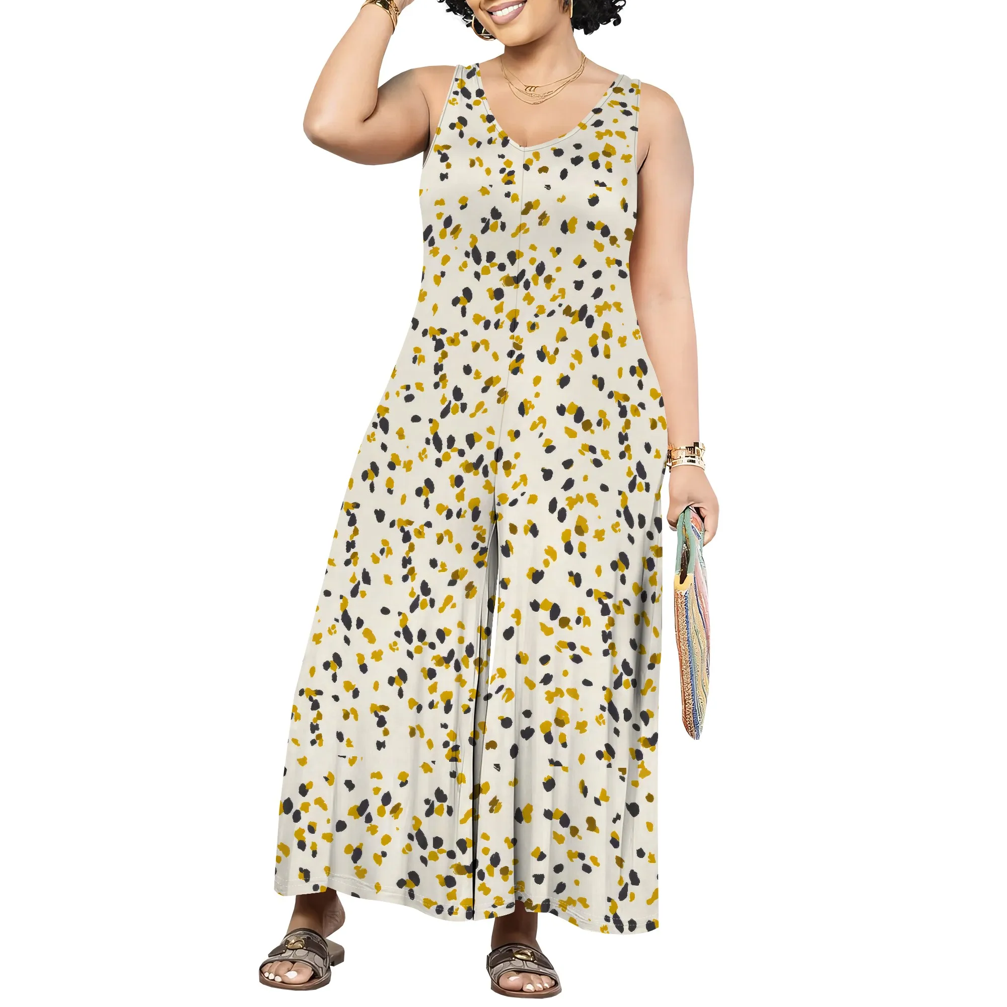 Abiti da donna Abiti estivi da donna 2025 Abiti maxi da donna 2025 Stampa floreale senza maniche Primavera