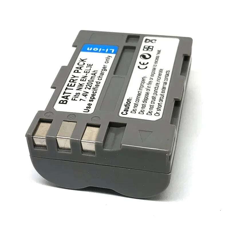 2200mAh 7.4V EN-EL3e ENEL3e EN-EL3 EN EL3 EL3a Bateria do aparatu + Ładowarka do Nikon D700 D300S D300 D200 D100 D90 D80 D70S D70 D90s