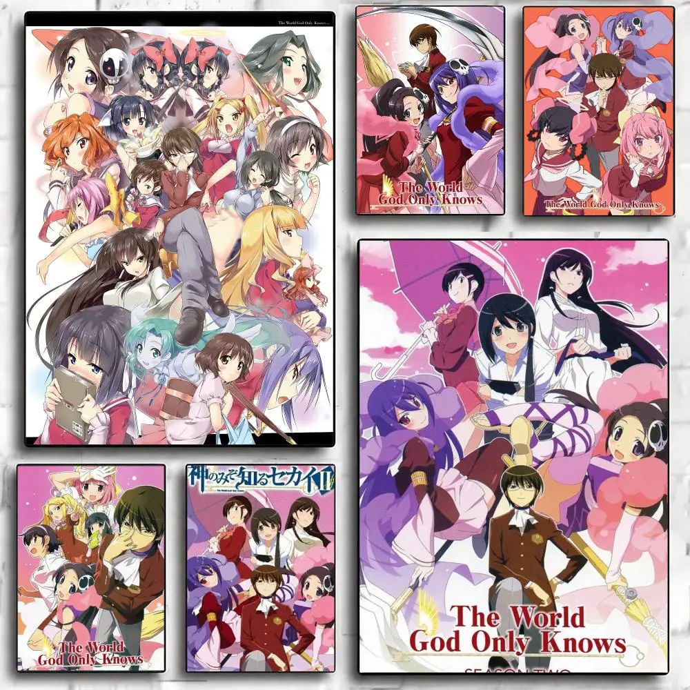 anime T-The World God Only Knows-S Poster Minimalist Wall Sticker for Cafe Office Bar Home Decor and Gift