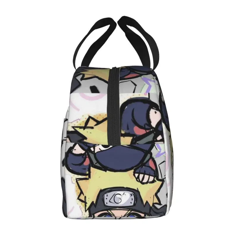 Borsa termica per il pranzo personalizzata Anime N-Narutoes per le donne Borsa termica riutilizzabile per il pranzo al sacco Viaggio di campeggio all'aperto
