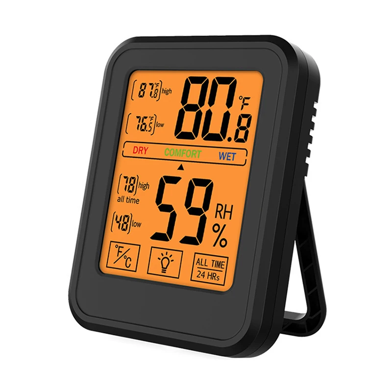 

Digital Hygrometer Room Thermometer Indoor Electronic Temperature Humidity Monitor Weather Station with backlight