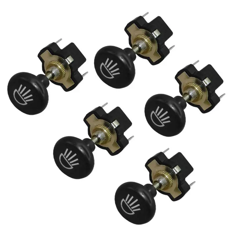 5Pcs Headlight Push Pull Light Switch 12 Volt Fit for Yamaha Golf Cart Club Car
