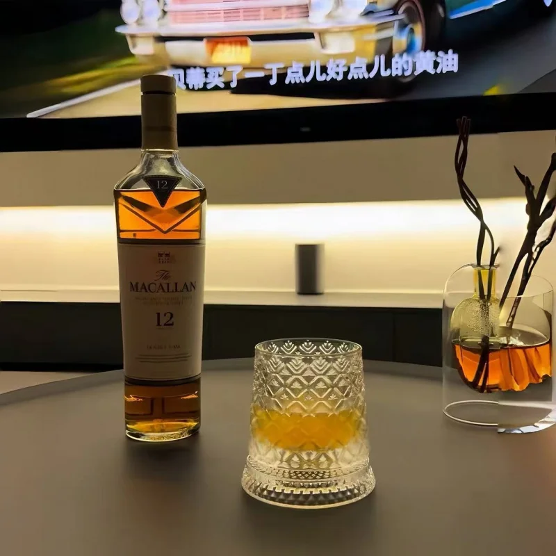 Vaso giratorio Macallan, vaso giratorio estilo McLaren con base, vaso para whisky, vaso para licor