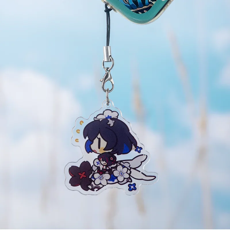 Hot Honkai Impact 3 Stygian Nymph Valkyrie Running Styles Acrylic Keychain For IPhone/Xiaomi/Huawei Mobile Phone Case Cover Hang