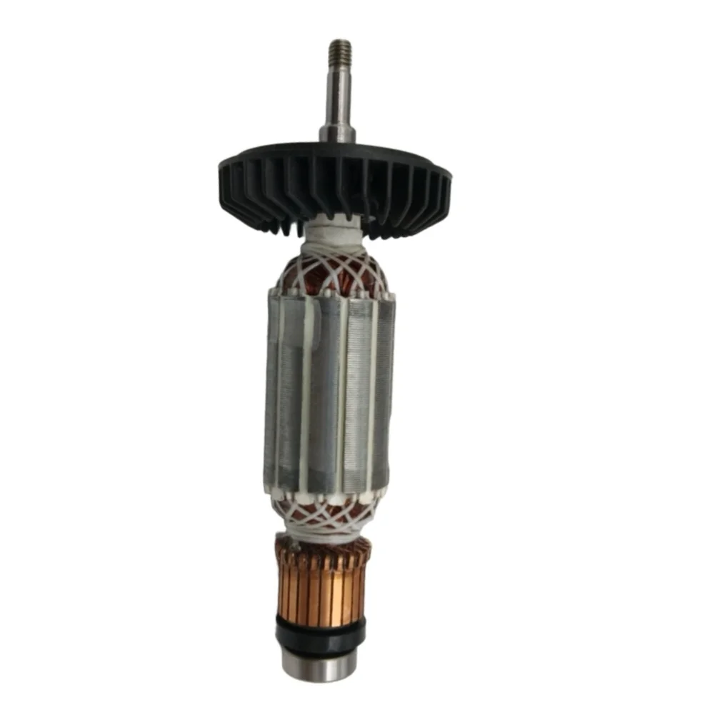 Grinder Rotor Silver Armature Assembly Conductive Material Metal Construction Silver Finish Precision Engineered