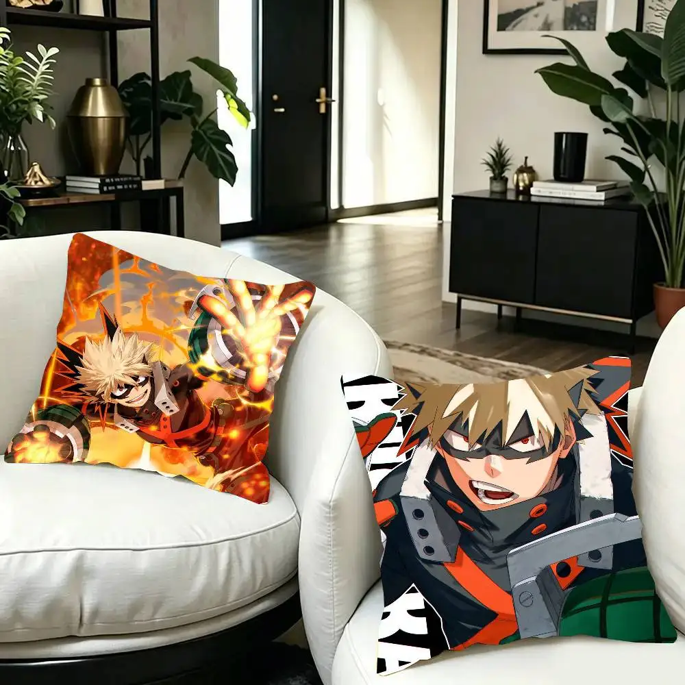 Animation B-Bakugou K-Katsuki Pillow Case Fashion Square Pillowcase Bedroom Sofa Room Ins Decoration Leisure