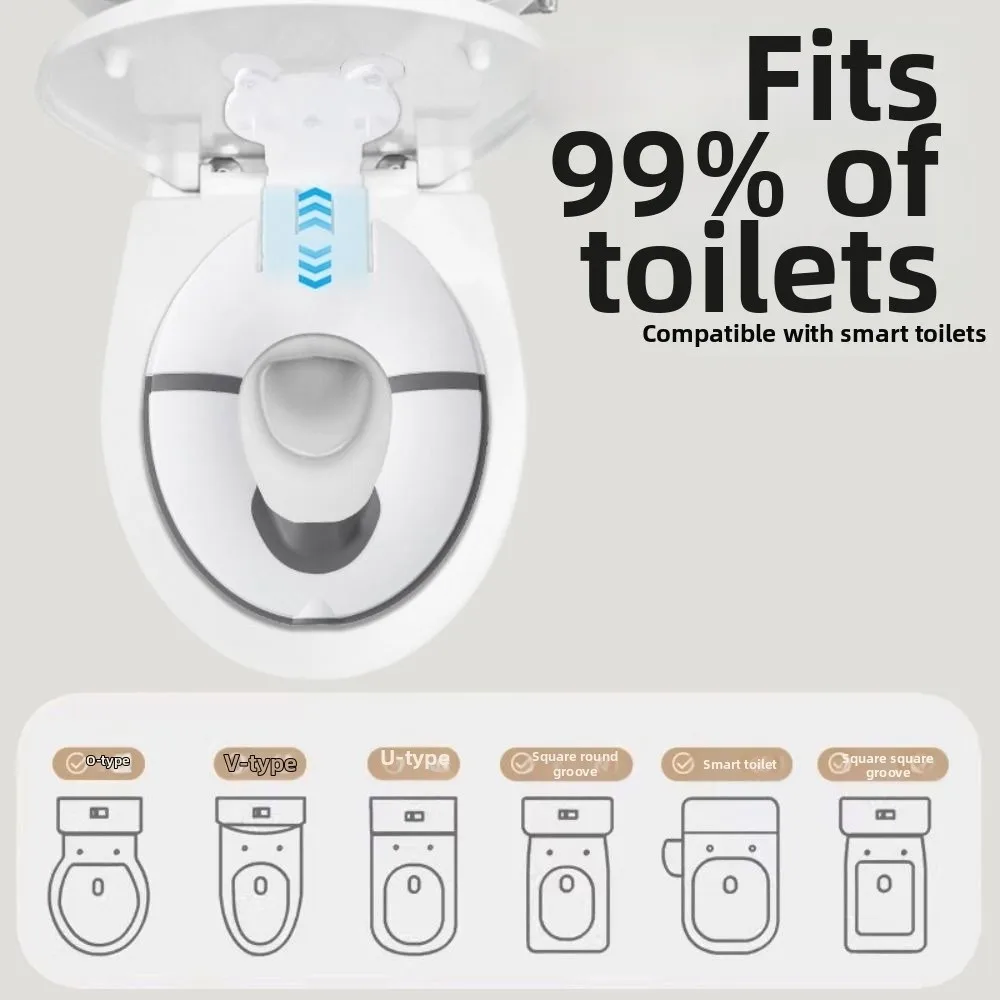Splash-proof Baby Folding Potty Seat Universal Adjustable Portable Toilet Seat Cover Waterproof Nonslip Toilet Seat Gasket