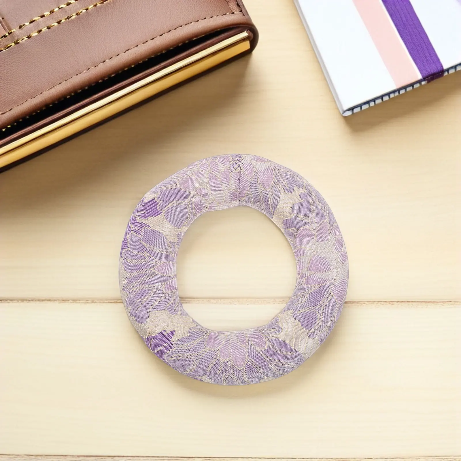 Round Nepal Singing Bowl Cushion Pillow Anti-Slip Meditation Mat Sound Bowl Support for Yoga Chakra Healing Crystal Bowls