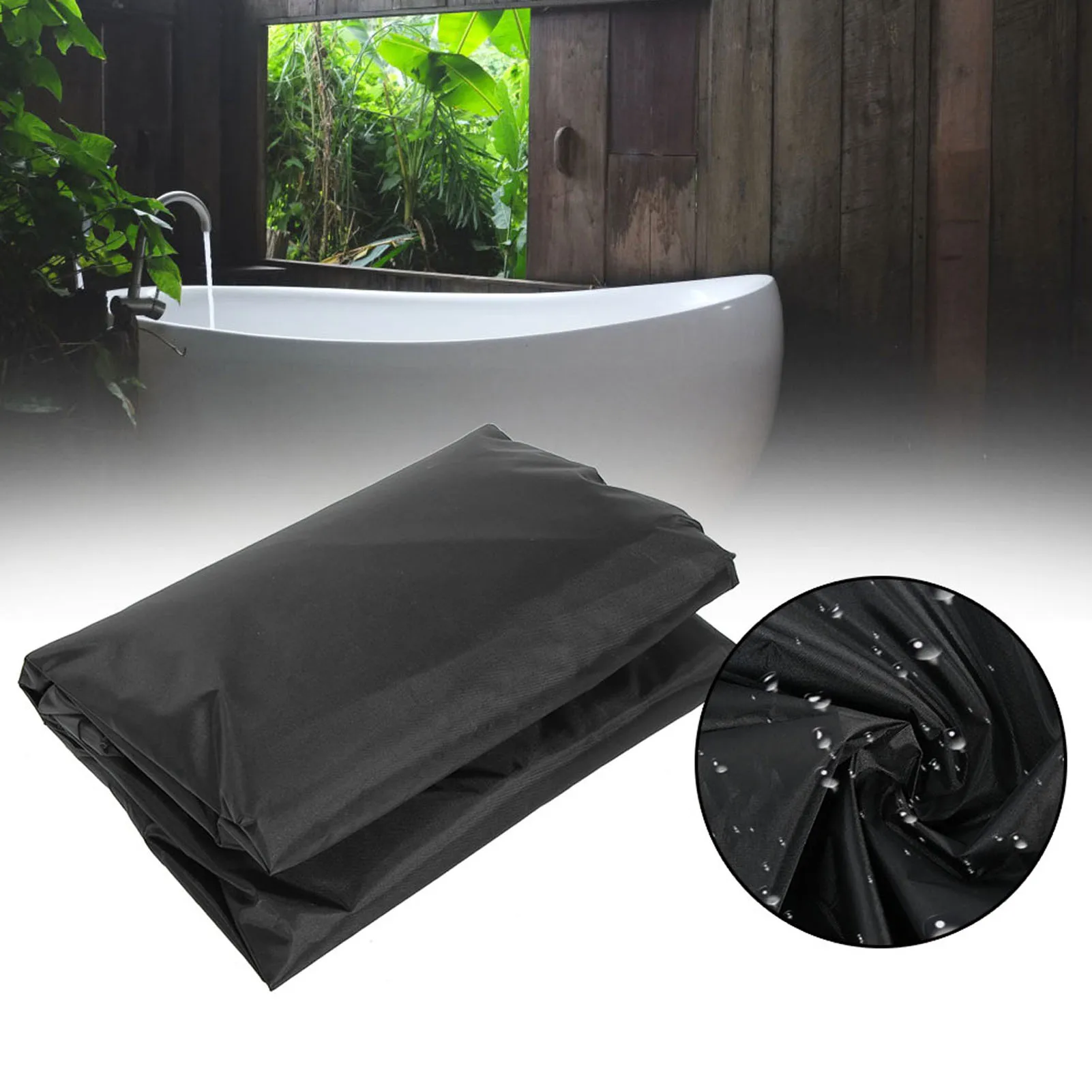 

Outdoor Square Rainproof Dust Proof Bathtub Protector Cover Hot Spring Bath Cover Cap