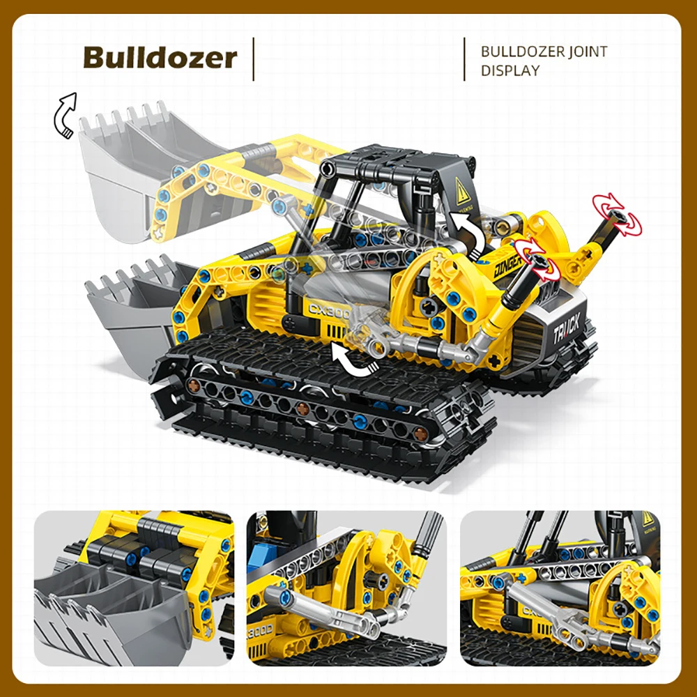 City Technical MOC Wheel Loade - đánh giá và giá Technical Crane Truck Excavator Blocks