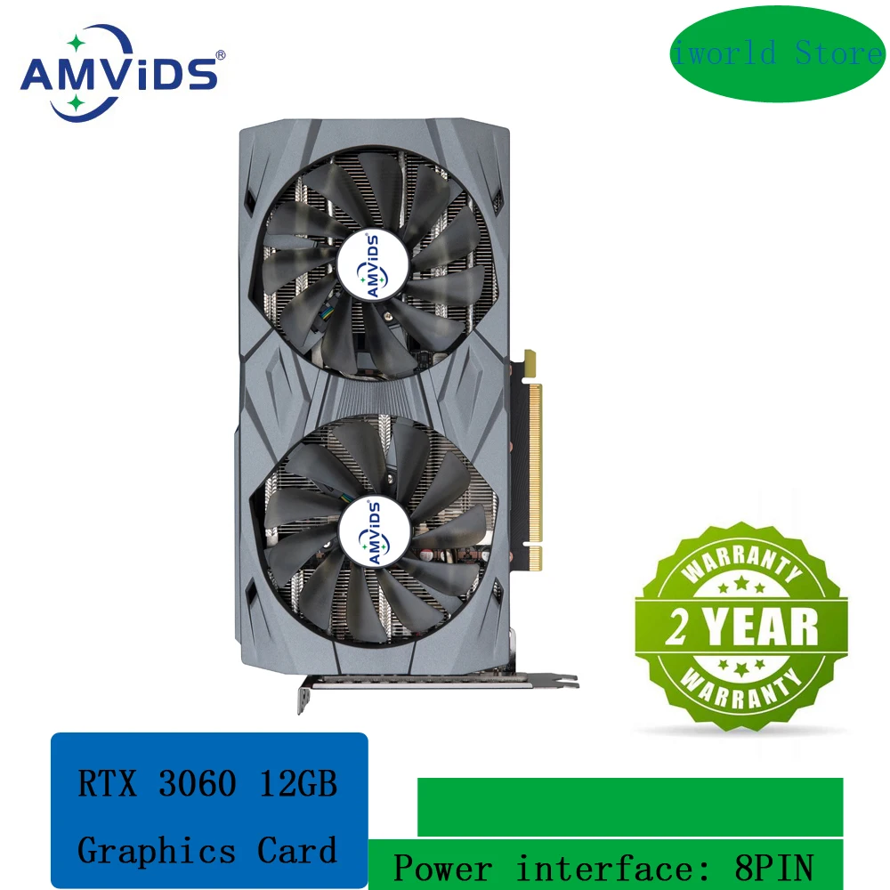 

HUANANZHI RTX 3060 12G Brand New Original Graphics Cards 192 Bit GDDR6 HDMI-Compatible DP GPU RTX3060 Video Card