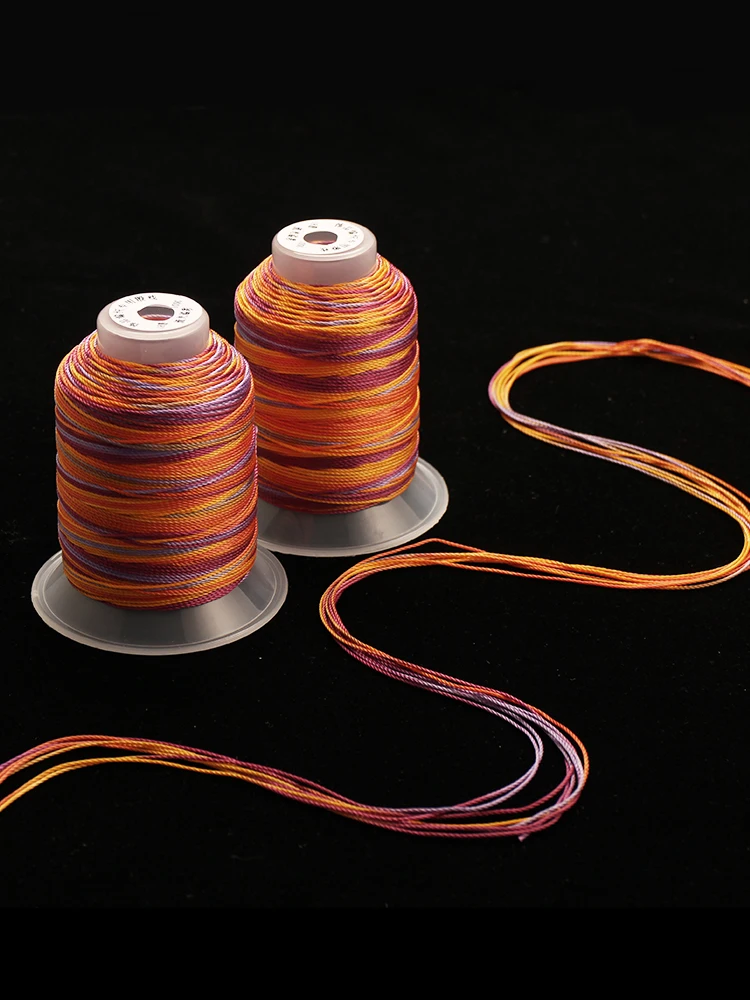 The Nine Purple Flame Section Dyeing Thread Dragon Rope symbolizes handmade DIY