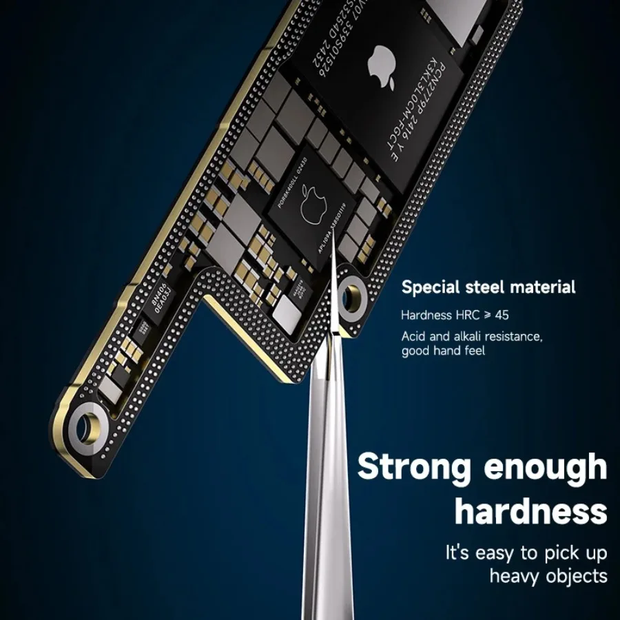 XZZ SS-11A/SS-11B 0.01MM Hand-Polished Stainless Steel 3D Tweezers for Mobile Phone Repair Mainboard Flying Wires Clamping Tools