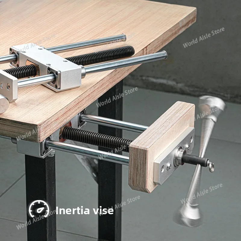 Woodworking Desktop Inertia Vise DIY Woodworking Table Precision Heavy-duty Table Clamp Table Clamp Double Link