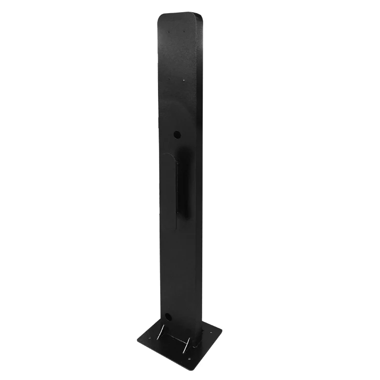 EV Charging Accessories Pillar Metal Stand For Floor -mounted Ev Charger Station Pedestal Stand Metal