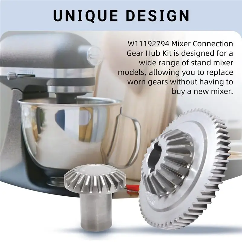 A76G W11192794 Mixer Attachment Gear Hub Kit for KitchenAid, Replacement Parts, Metal Gear Kit for Stand Mixers - view 6