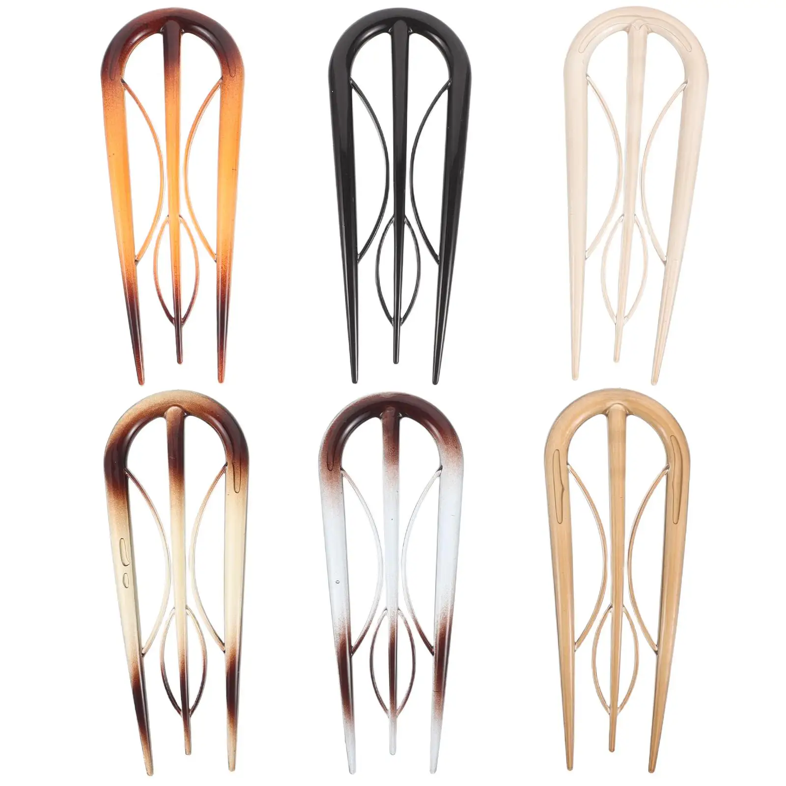 

6 шт. U-образная заколка для волос, китайские аксессуары, французские заколки для тонких древних зажимов