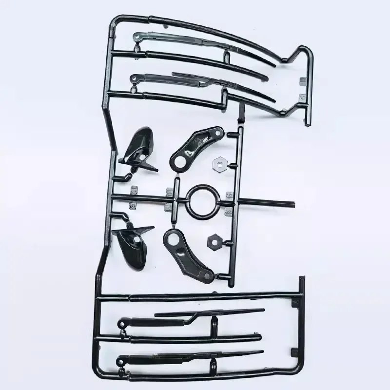 1/10 Scale RC Car Plastic Side-View Mirrors Exhaust Pipe Brake Disc Wipers Model Hobby On-road Off-road Drift Touring