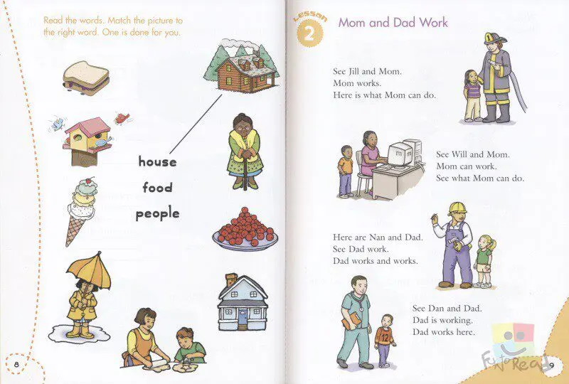 Flash Kids Harcourt Reading Skills Workbooks 1-6 (English Original) | Reading Comprehension & Cloze Test Practice for Elementary