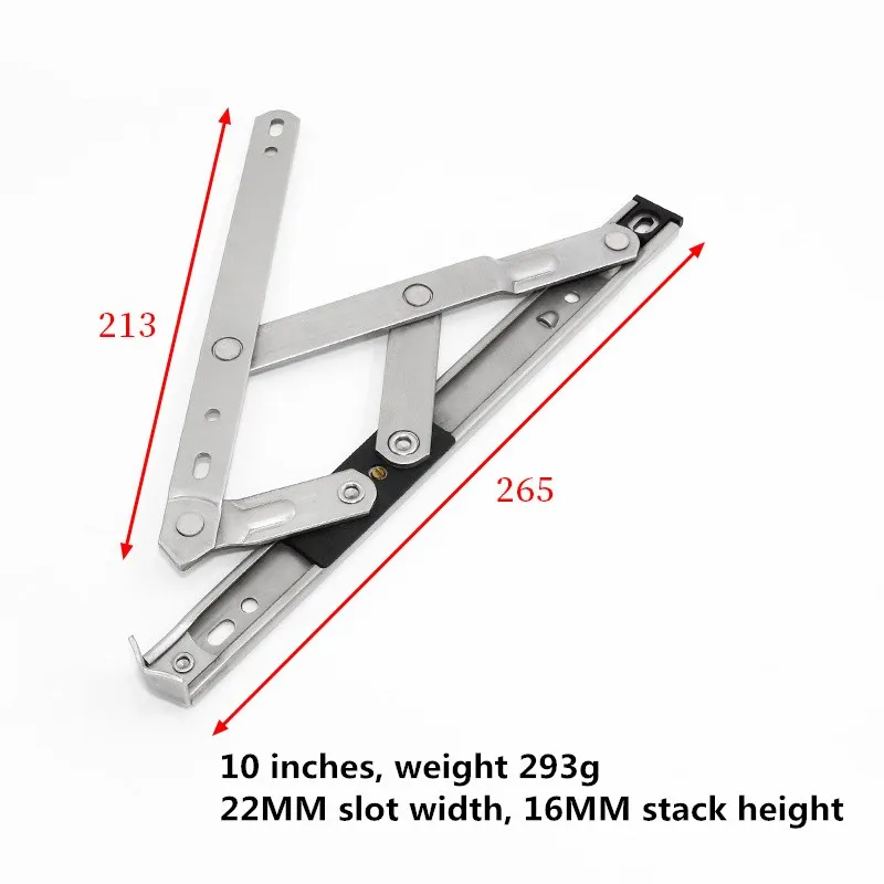 Weiyi 10inch Four-bar Linkage Wind Brace ,aluminum Window Slider/hinges,can Be Positioned,high Bearing, Strong,window Hardware
