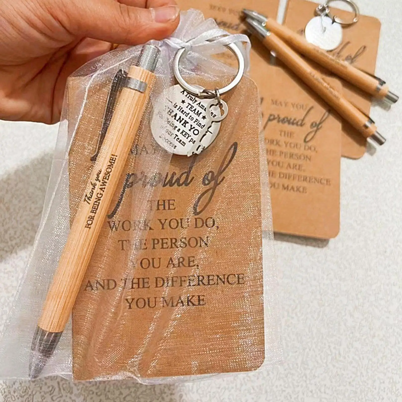 Appreciation For Employees Notebook Keychain Pen Appreciation Favors May You Be Proud Of The Work You Do For Office Coworkers