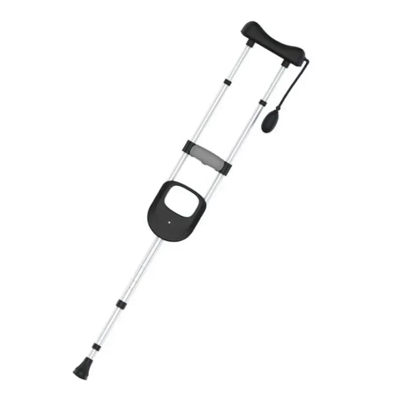 Lightweight foldable cane with inflatable armpit support Adjustable cane Stainless steel walker for the elderly