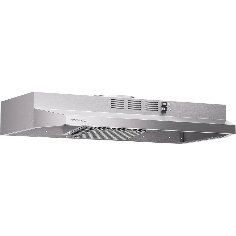 

Вытяжка кухонная 30 дюймов из нержавеющей стали, узкая, для установки под шкаф, с возможностью подключения к воздуховоду/без подключения к воздуховоду, 2 скорости, 3 режима работы