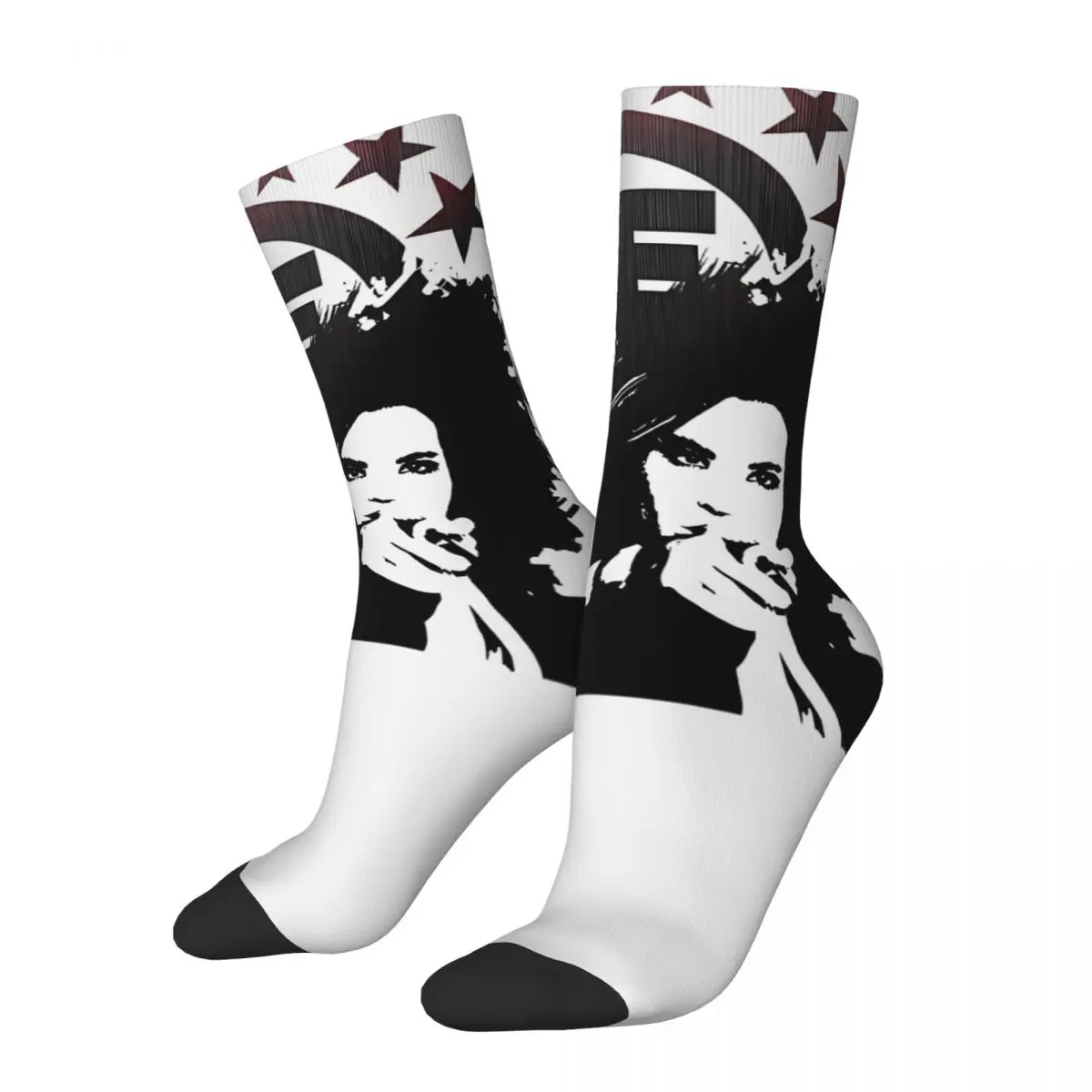 Happy Men's Socks Bill Vintage Tokio Hotel Tom Kaulitz Hip Hop Casual Crew Sock Gift Pattern Printed