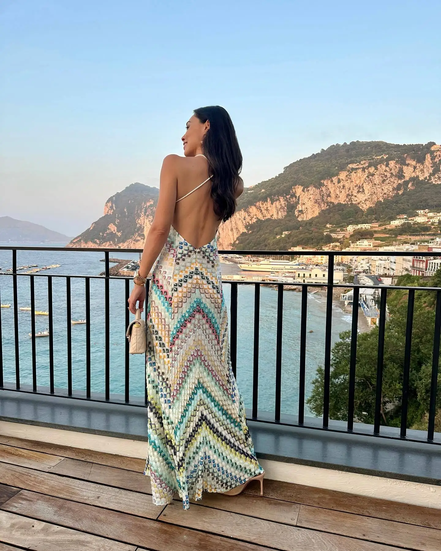 2026 New Style Dress Patchwork Long Gown Sexy Strap Dress Handmade Crochet Chic Woman 2025 Summer Dress Robe Vestido Women - Image 4