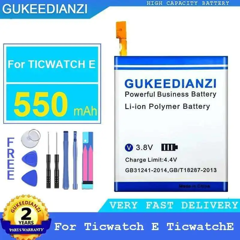 

Аккумулятор для часов Ticwatch E Ticwatche 550 мАч, долговечный