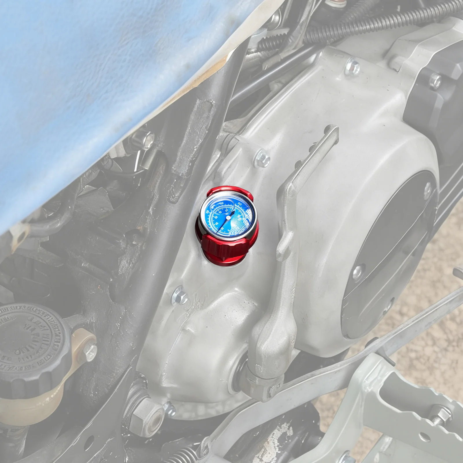 NICECNC Für Yamaha Banshee 350 YFZ350 1987-2006 0–150 ° C Motoröl-Messstab mit integrierter vibrationsbeständiger Anzeige, ATV-Zubehör – Detail 10