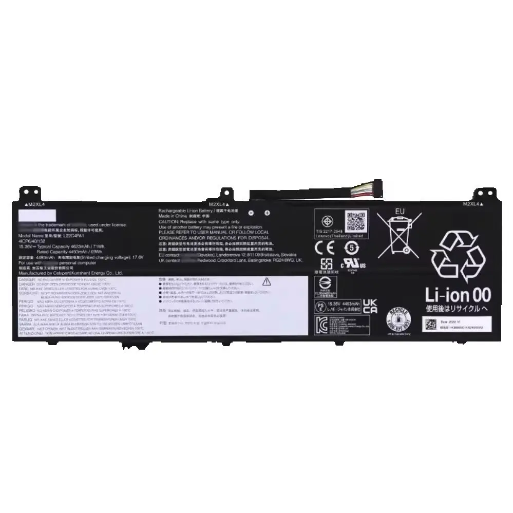 New Genuine L22C4PA1 L22D4PA1 L22M4PA1 15.37V 71WH Battery for Lenovo Yoga 7-14IRL8 7-16IRL8