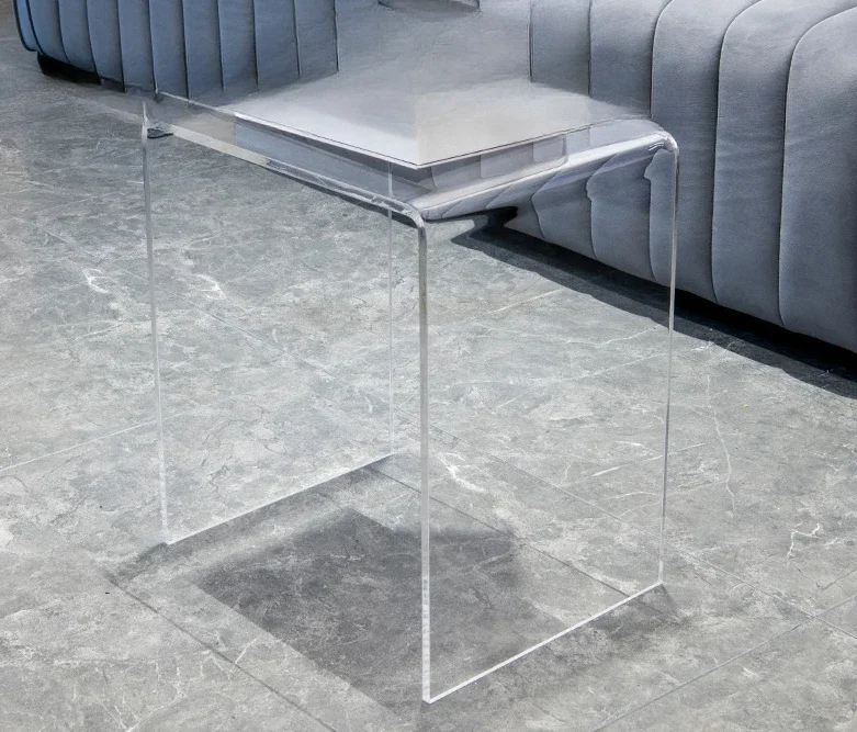 

Acrylic Dining Table Minimalist Transparent Aesthetic Modern Side Office Unique Tea Table Muebles Auxiliares Balcony Furniture